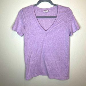 Purple V-neck